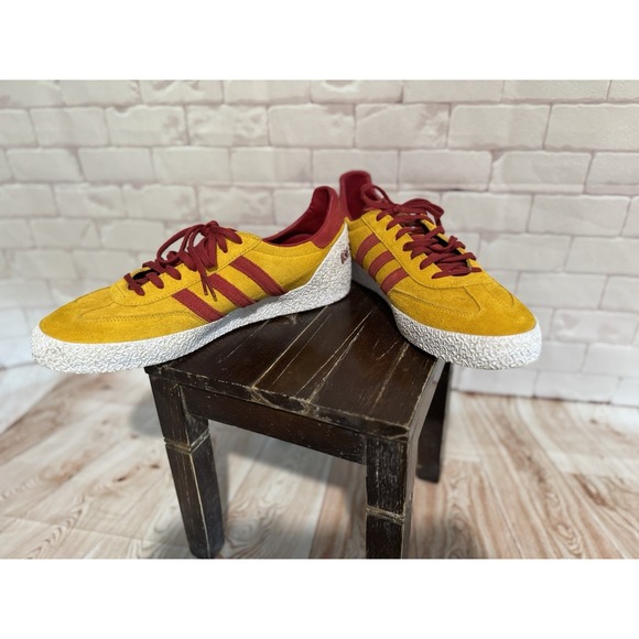 Adidas x BAIT One Punch Man Yellow Red Suede Sneakers Men's Size 14 - Picture 4 of 9